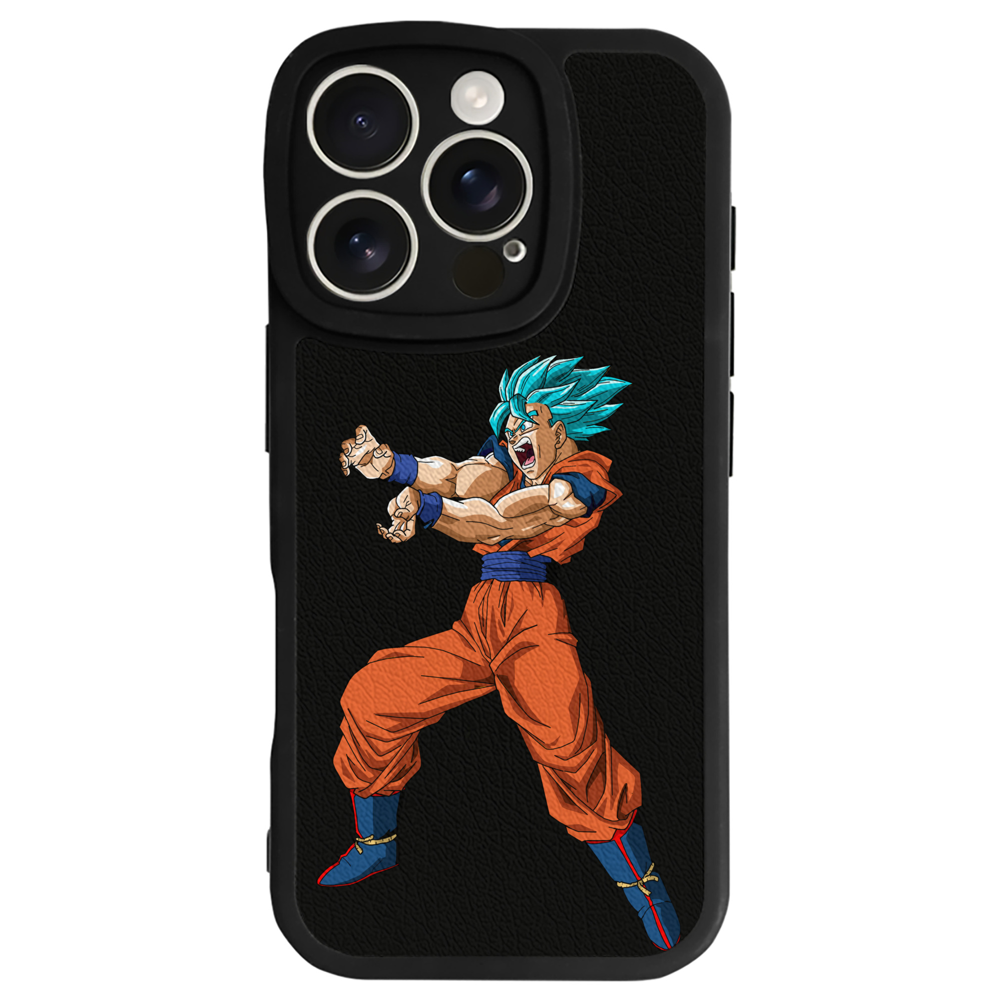 （画像用） ドラゴンボール 孫悟空（そん ごくう）Son Goku カカロット DRAGON BALL Kakarotto 【iPhone 16シリーズ対応】シリコンスマホケース（レザー調） 材質：シリコン
